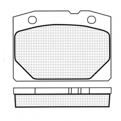 PLACUTE FRANA DBS5002 SP102 T0810 LADA 2101 - 2107 FATA