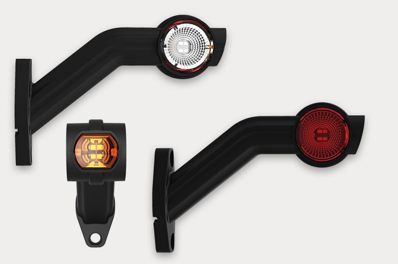 Lanterna LED FT-140 FP dreapta mărimea. 3 culori lungime fir 05m 12-30V