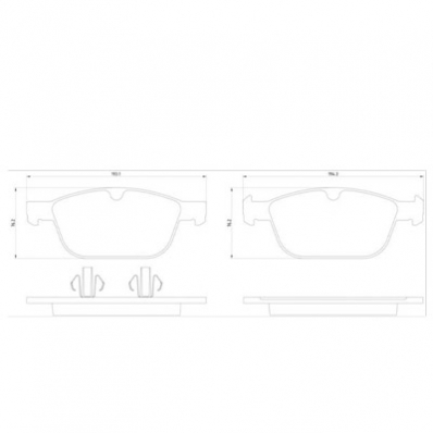 ТОРМОЗНЫЕ КОЛОДКИ DBS2611 (GDB1821) * VOLVO XC60 2008- ПЕРЕДНИЕ КОЛОДКИ/PARTI P/U FRINA