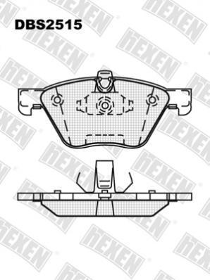 ТОРМОЗНЫЕ КОЛОДКИ DBS2515 (SP 427) (T1448) * BMW 1 (E81, E82) 3 (E90, E91), 5 (E60, E61), X1 (E84) ПЕР.