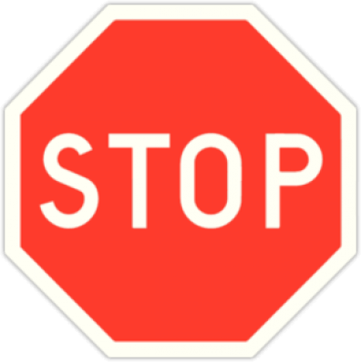 Autocolante pentru automobil "STOP"