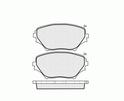DBS3245 SP308 T1281 TOYOTA RAV 4 2000-2005