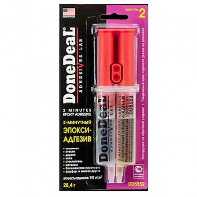 КЛЕЙ ЭПОКСИ-АДГЕЗИВ 2-МИНУТНЫЙ DONEDEAL DD6559 28.4Г