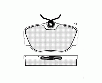 ТОРМОЗНЫЕ КОЛОДКИ DBS2056 SP144 T5035 BMW 3 (E30) ПЕР,VW T4 ЗАДН.