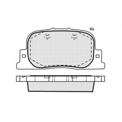 DBS3063 (SP335) (T1308)* TOYOTA PRIUS 20,CAMRY КОЛОДКИ ЗАДНИЕ