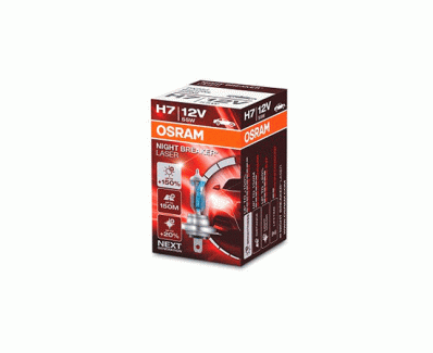 ЛАМПА АВТОМОБИЛЬНАЯ OSRAM H7 64210 NIGHT BREAKER LASER + 150% NL