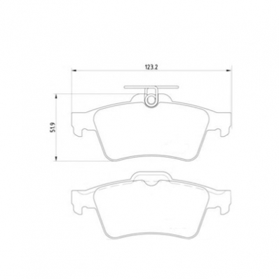 ТОРМОЗНЫЕ КОЛОДКИ DBS2493 (SP 357/1) (T1489) * CITROEN/JAGUAR/OPEL/RENAULT/SAAB ЗАДН.
