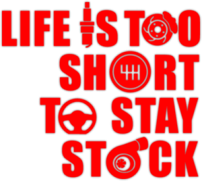 Autostickere pentru autocar "Life Is Too Short"