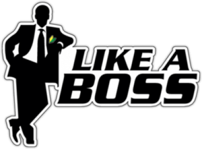 Наклейка на автомобиль "Like A Boss Soshinoya"