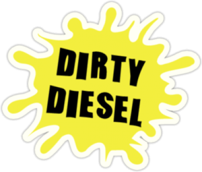 Наклейки на машину "Dirty Diesel клякса"