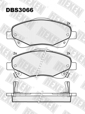 ТОРМОЗНЫЕ КОЛОДКИ DBS3066 (SP 368) (T3129) * TOYOTA AVENSIS,COROLLA VERSO ПЕР.