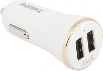 Remax Dolfin 2.4A 2USB прикуриватель RCC206