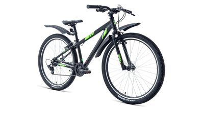 Biciclete FORWARD TORONTO 26 1.2 26 7 ск. рост 13 черный/ярко-зеленый