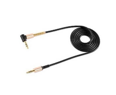 A024BK/ HELMET Cablu audio Jack la Jack AUX negru