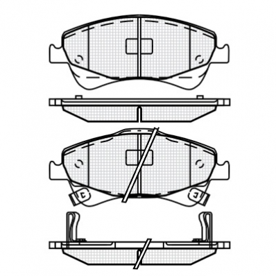 ТОРМОЗНЫЕ КОЛОДКИ DBS3392 ( T1905 )* TOYOTA AVENSIS III (T27) ПЕР.