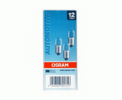 OSRAM 12V T4W BA9S (3893)