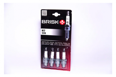 Brisk N17 ГАЗ Свеча зажигания (короткая юбка)