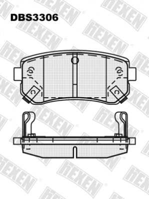 ТОРМОЗНЫЕ КОЛОДКИ DBS3306 (SP 380) (T1592) * HYUNDAI ACCENT,I30/ KIA CEED,PRIDE,RIO ЗАДН.