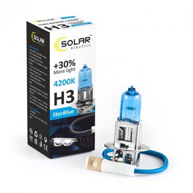 Solar H3 12V 55W PK22s StarBlue 4200K SET 2 шт.