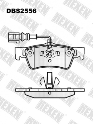 ТОРМОЗНЫЕ КОЛОДКИ DBS2556 (T1622) * MERCEDES C-CLASS (W204), E-CLASS (W212) ПЕРЕД.