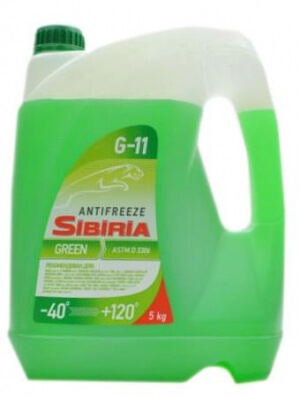Антифриз Sibiria ANTIFREEZE-40 зеленый 5кг