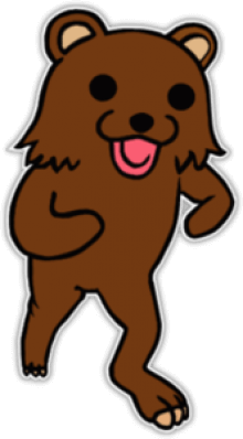 Наклейки на автомобиль "Pedobear"