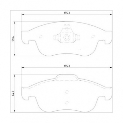 ТОРМОЗНЫЕ КОЛОДКИ DBS2605 (T1894) * RENAULT MEGANE III ПЕР.