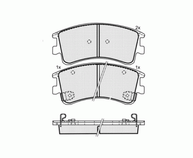 КОЛОДКИ DBS3067 SP444 T1429 MAZDA 6 -07 ПЕР.
