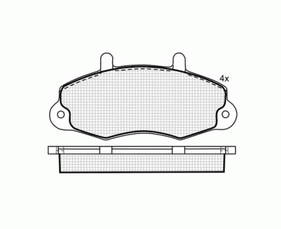 PLACUTE FRANA DBS2010 SP173 T0389 FORD TRANSIT 91-00 14 FATA