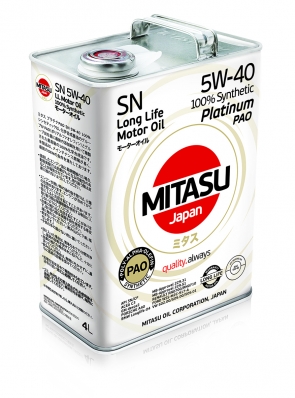 MITASU 5W40 PLATINUM PAO SN Dexos 2 4L