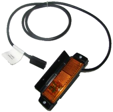 Marcator lateral galben dreptunghiular cu fir