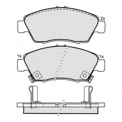 DBS3143 (SP621) (T1922)* HONDA CIVIC ПЕРЕДНИЕ
