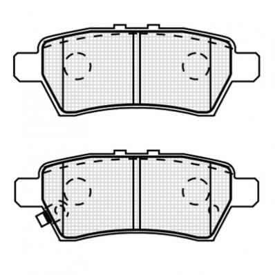 ТОРМОЗНЫЕ КОЛОДКИ DBS3383 ( T1679)* NISSAN PATHFINDER ЗАДН.