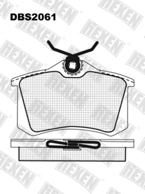 ТОРМОЗНЫЕ КОЛОДКИ DBS2061 (SP 113) (T5075) * AUDI A4,A6/RENAULT MEGANE II,SCENIC II/ VW GOLF, PASSAT ЗАД.