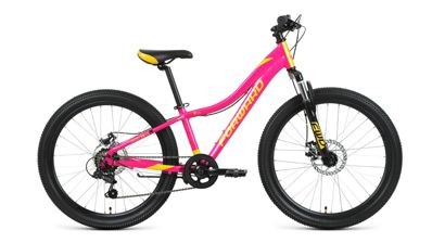 Biciclete FORWARD JADE 24 2.0 disc 24 7 ск. рост 12 розовый/золотой
