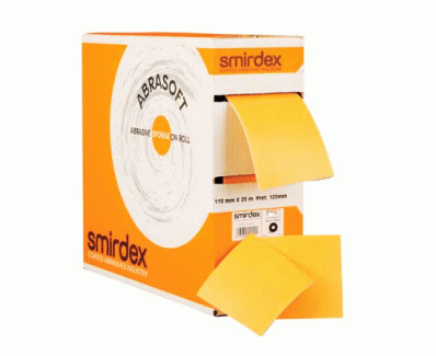 НАЖДАЧНАЯ БУМАГА ОТРЫВНЫЕ ЛИСТЫ H115X125MM ГУБКА ABRASOFT P-600 12,5 СМ 1 ЛИСТ