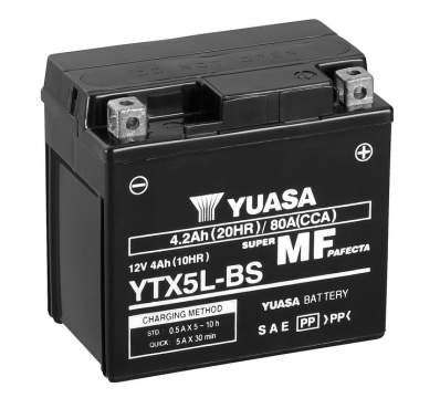 12V 4-4.2Ah 80A Yuasa MF VRLA (-+) (114*71*106)