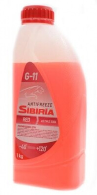 Антифриз Sibiria ANTIFREEZE-40 красный 1кг