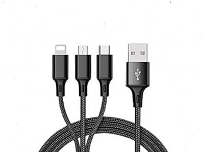 Зарядный кабель HL-CP333Mix/ HELMET Kevlar 3 in 1 Charging Cable