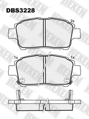 DBS3228 (SP 656) (T3099) * TOYOTA PRIUS, YARIS,YARIS VERSO FATA