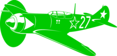 Autocolant "Самолёт ЛА-7"