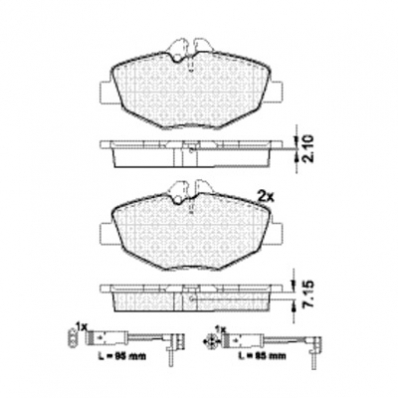 ТОРМОЗНЫЕ КОЛОДКИ DBS2414 (SP 403) (T5154) *MERCEDES E-CLASS(W 211) ПЕР. КOЛОДКИ/GARNITURA DE FRINA