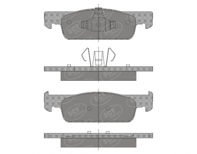 ТОРМОЗНЫЕ КОЛОДКИ DBS (SP 663) (LPR 05P1702) * DACIA LOGAN 2013- ПЕР. FATA