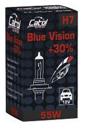 Лампа галогеновая Catol H7 12V 55W PX26d Blue Vision 30%