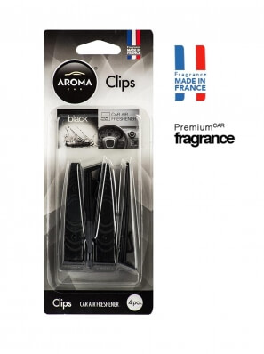 Aroma car clips 4pcs black