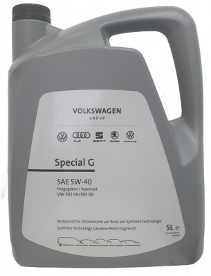 VAG Volkswagen, Skoda, Audi SAE 5w40 VW 502.00/505.00 5l