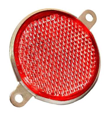 Reflector fi 80 cu două șuruburi (rotund roșu)