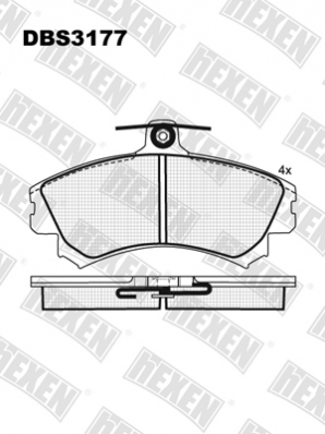 DBS3177 (SP 602) (T3040) * MITSUBISHI CARISMA,COLT,SPACE STAR/ VOLVO S40,V40 FATA