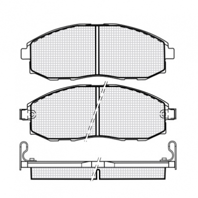 ТОРМОЗНЫЕ КОЛОДКИ DBS3201 HYUNDAI H-1 STAREX, H-200 ПЕРЕД.