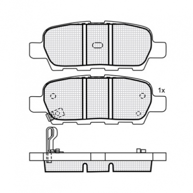 ТОРМОЗНЫЕ КОЛОДКИ DBS3242 (SP 339) (T1334) * NISSAN X-TRAIL, MAXIMA, TIIDA ЗАДН.